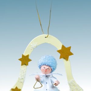 Baumschmuck Schneeflöckchen mit Triangel
