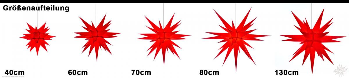 Herrnhuter Stern Kunststoff 13cm gelb/rot – Bild 3