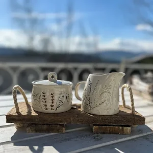 Zuckerdose und Milchkanne Blumenwiese im Set (Ersparnis 3,90)