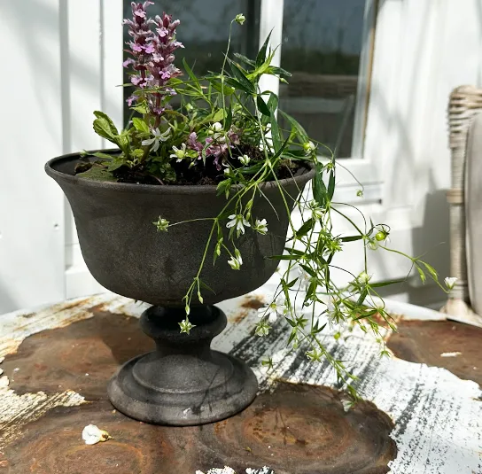 Topf, Vase Rustic Metall