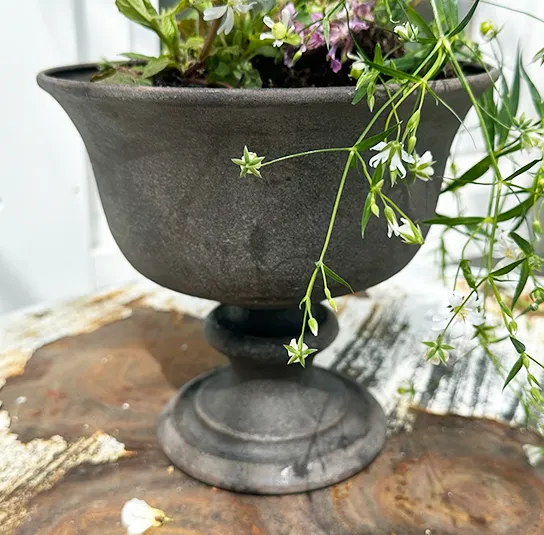 Topf, Vase Rustic Metall – Bild 3