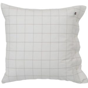 LEXINGTON Bettwäsche HOTEL LIGHT FLANNEL White/Light Beige, Kissenbezug 40 x 40