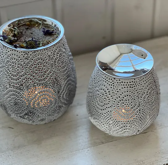 Stövchen Ylva mit Räuchersieb groß – Bild 5