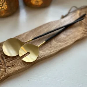 Salatbesteck gold Eisen