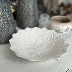 Schale, Schüssel Blume weiß