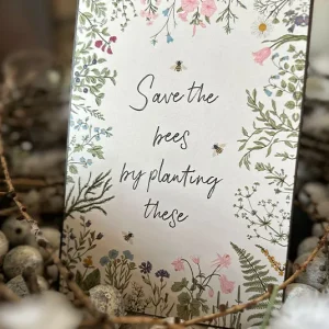 Schild Save the bees