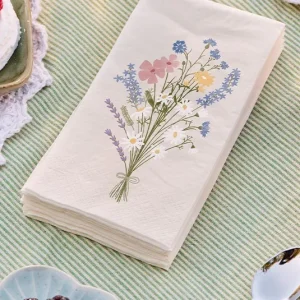 Serviette Sommerblumenwiesenstrauß