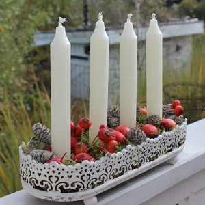 DIY Adventset – Teller antique creme oval