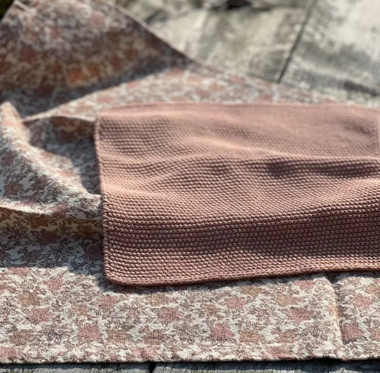 Geschirrtuch blumig mit Waschtuch im Set (Ersparnis 1,90) – Bild 4