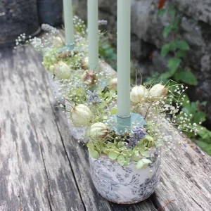 DIY Set – Lieblingstopf Myosotis inkl. Kerzenspieß und Kerze