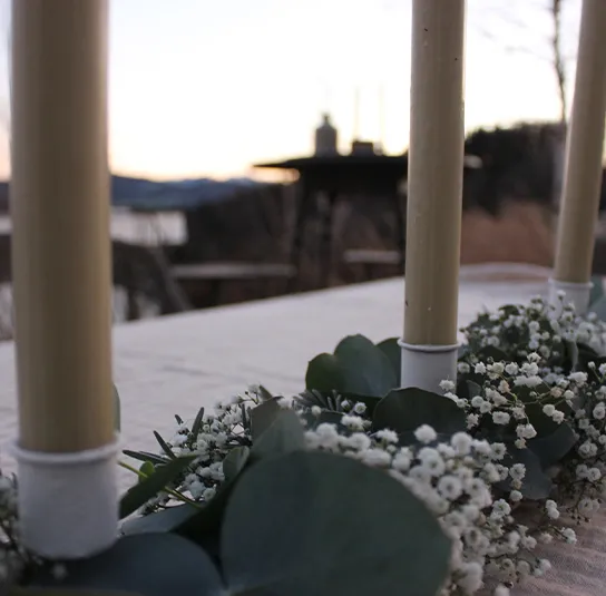 Stabkerzenspieß weiß 4 Stk – Bild 5