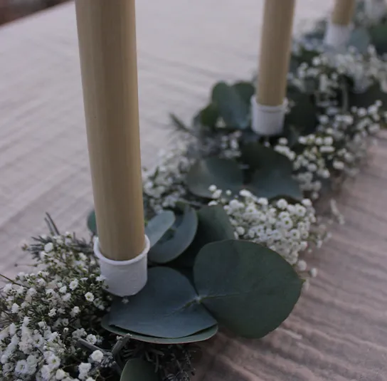 Stabkerzenspieß weiß 4 Stk – Bild 3