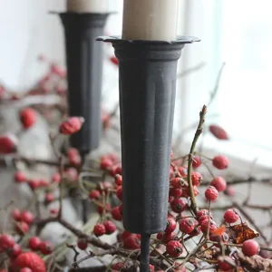 Stabkerzenspieß hoch schwarz/braun