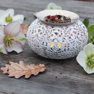 Stövchen Lana weiß klein