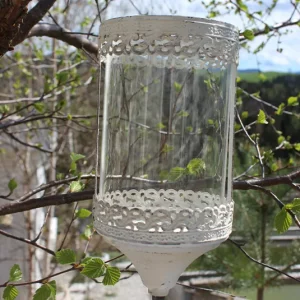 Stecklaterne Tekla weiß