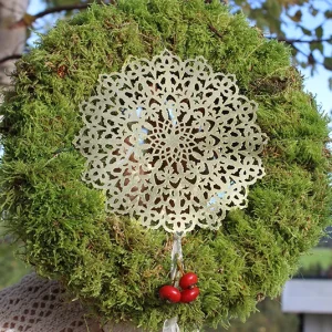 DIY Set – Mooskranz mit Stern gold