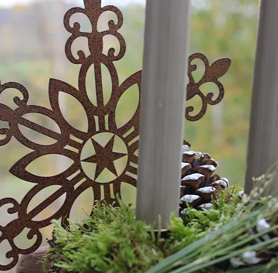 Schneeflocke, Stern Metall – Star – Bild 3