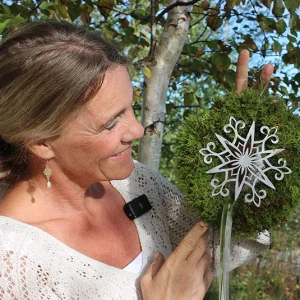 DIY Set – Mooskranz mit Stern MIRA – 15 cm