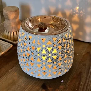 Stövchen vit inkl. Kupferplatte