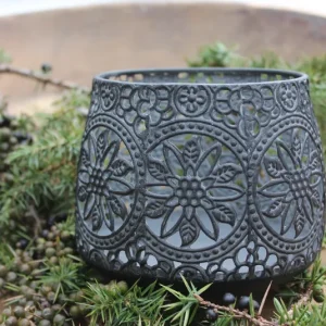 Stövchen Windlicht dunkelgrau