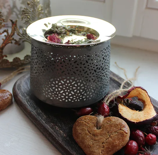 Stövchen Zink antique klein – Bild 2