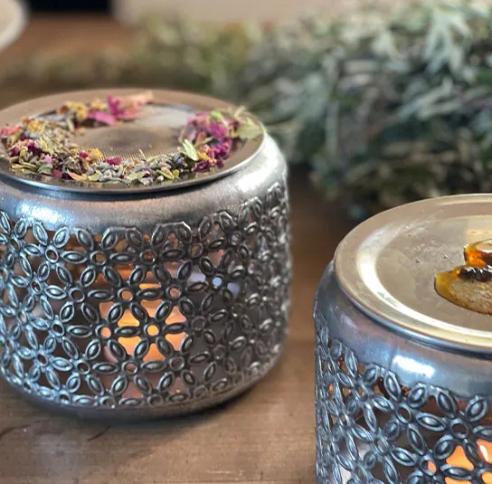 Stövchen silber groß mit Edelstahlsieb 10,5cm – Bild 5