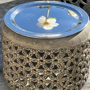 Stövchen Olive mit Edelstahlplatte 12cm