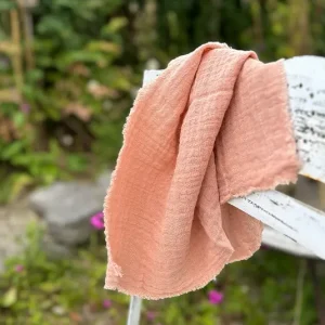 Stoffserviette Leinen rosa