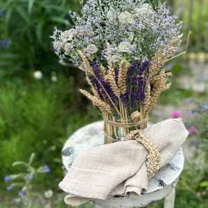 Stoffserviette Leinen beige