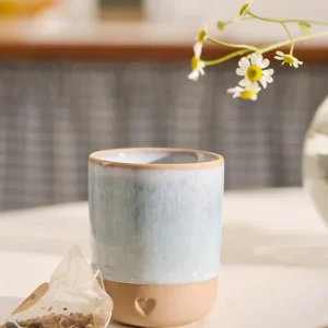 Tasse, Häferl hellblau Herz