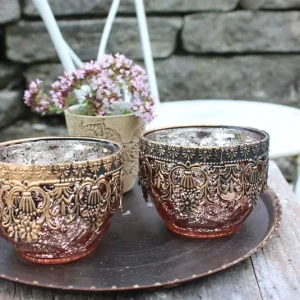 Windlicht, Teelicht Amaryllis klein