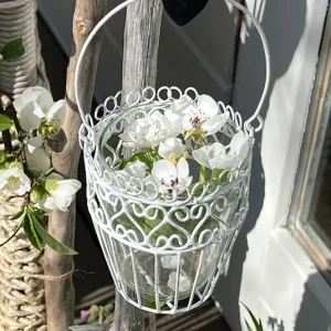 Teelicht zum Hängen oder Vase weiß – 3 Varianten