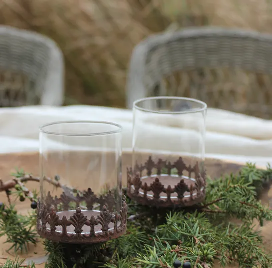 Teelichthalterungen zum Stecken braun – 4 Stück – Bild 5