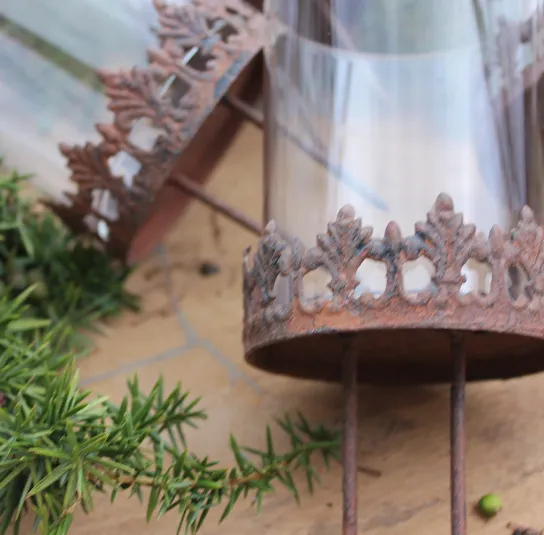 Teelichthalterungen zum Stecken braun – 4 Stück – Bild 8