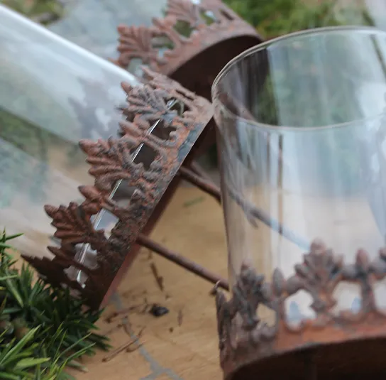 Teelichthalterungen zum Stecken braun – 4 Stück – Bild 9