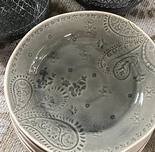 Teller Indiska blau/grau – Bild 4