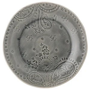 Teller Indiska blau/grau