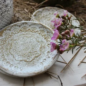 Teller Dani Mandala Wolke, Sand oder Himmel