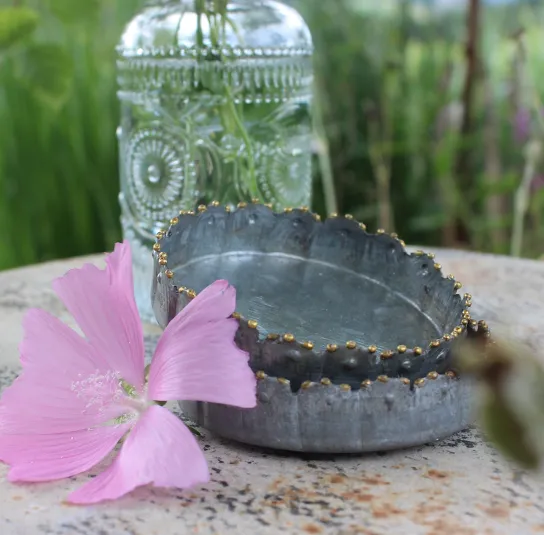 Teller, Kerzenteller Helleborus groß – Bild 7