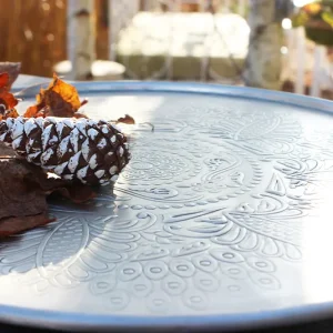 Teller, Tablett Weihnachten silber