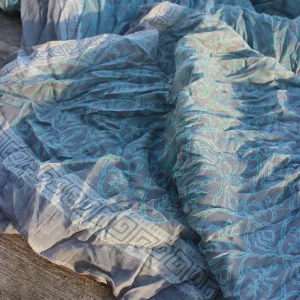 Tischtuch, Strandtuch Smaragd grau