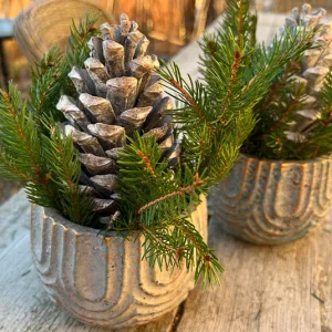 Topf grün gold antique