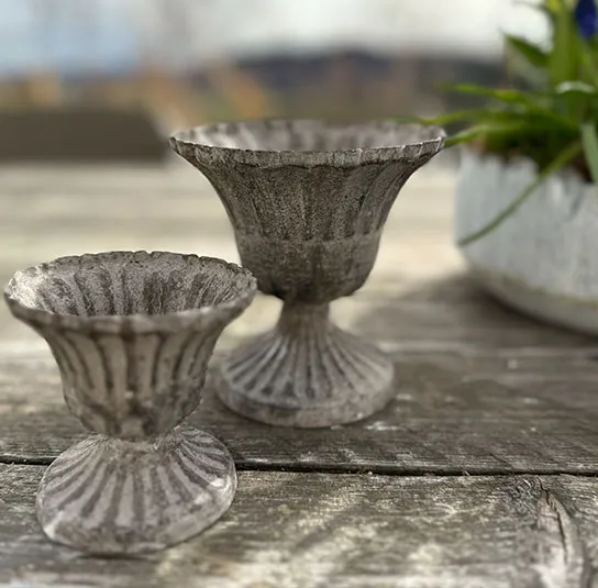 Topf Juna grau antique klein – Bild 3