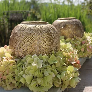 Windlicht Eliana gold – 2 Größen