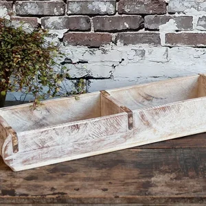 Ziegelform Kasten lang off-white